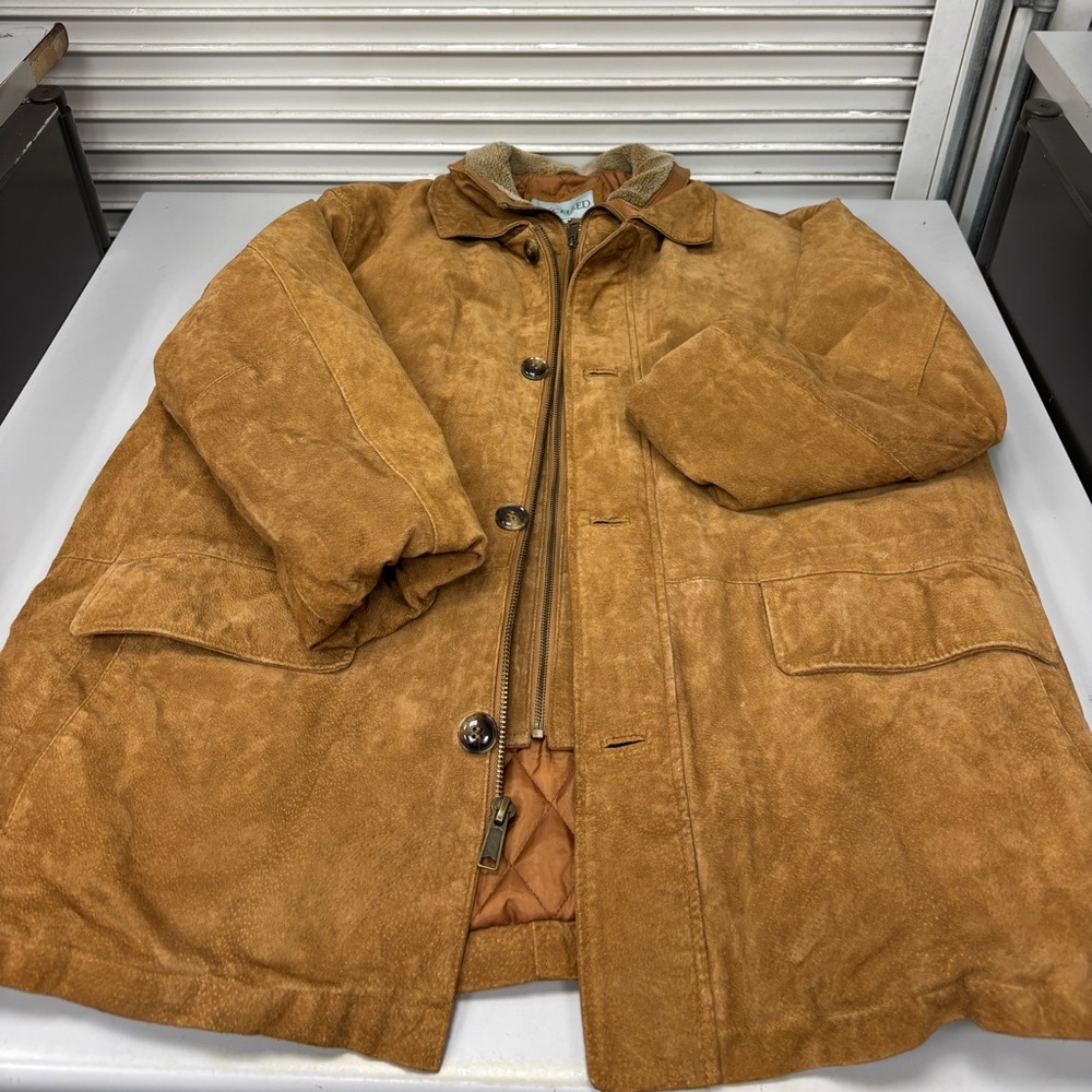 Excelled leather tan jacket size 2x